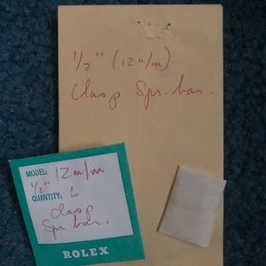 Rolex clasp spring bars
1/2” 12m/m
Pack of 5
30